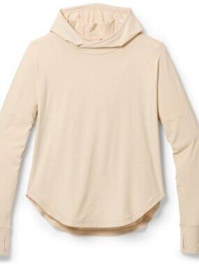 REI WOMEN'S SAHARA SHADE HOODIE ECRU SIZE SMALL UPF 50+ SUN PROTECTION FISHING